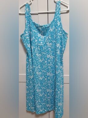 Columbia PFG Aqua Tropical Print Performance dress. Size-XL